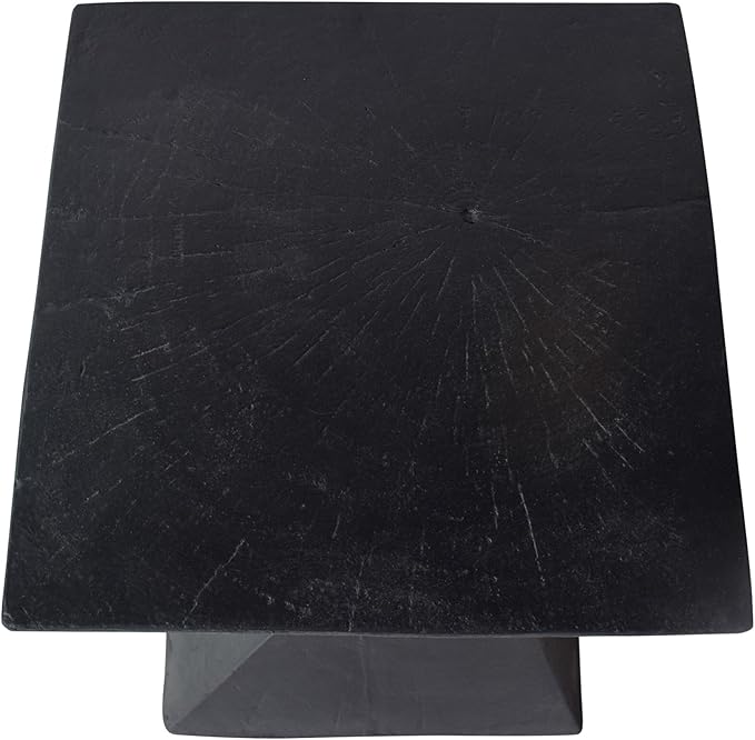 Christopher Knight Home Kajsa Outdoor Lightweight Concrete Accent Table, Black