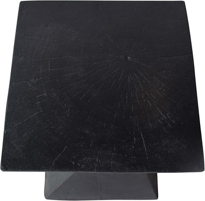 Christopher Knight Home Kajsa Outdoor Lightweight Concrete Accent Table, Black