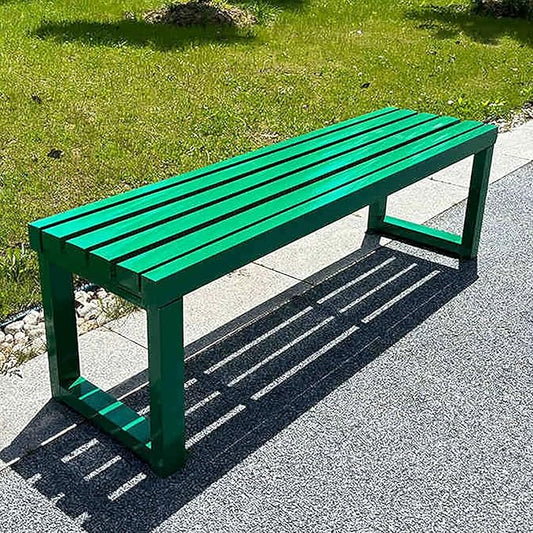 Outdoor Metal Garden Bench - Weatherproof Park Bench for Lawn, Patio, and Yard - Supports up to 800 Pounds, 47 Inch Length