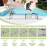 BlueWish 2 Pack Tanning Chair with Face Hole, Outdoor Tanning Chair with 5-Position Adjustable Backrest - Photo 7