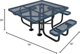 COATEDOUTDOORFURNITURE Heavy-Duty Portable ADA-Compliant Outdoor Picnic Table with Umbrella Hole - Photo 2