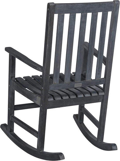 SAFAVIEH Outdoor Collection Barstow Teak Rocking Chair