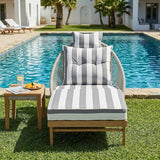 Patio Chaise Lounge Chairs, Oversized Lounge Chair Outdoor with Cushions, Patio Lounger Chairs with Wheels - Photo 3