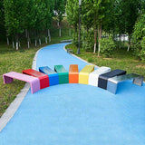 Outdoor Patio Garden Bench, Metal Bench, All-Weather Outdoor Park Bench, for Garden, Porch, Park, Balcony, Outside - Photo 7