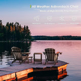 GREENVINES Adirondack-Chairs-with-Ottoman | Folding | Retractable-Footrest | HDPE Plastic | All Weather Fire Pit Chair - Photo 5