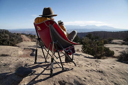 GCI Outdoor Pod Rocker Sling-Style Outdoor Rocking Chair with Beverage Holder & Phone Pocket