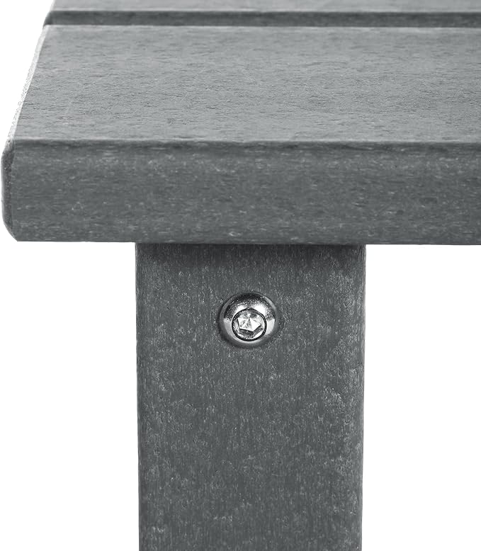 Costaelm Kids Outdoor Side Table, Small Patio HDPE Adirondack Square Table, Porch End Table for Outside Pool Garden - Photo 6
