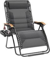 PHI VILLA XXL Oversized Padded Zero Gravity Chair, Foldable Patio Recliner - Photo 1