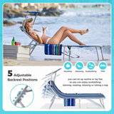 #WEJOY Folding Lounge Chair with Canopy Shade - Photo 5