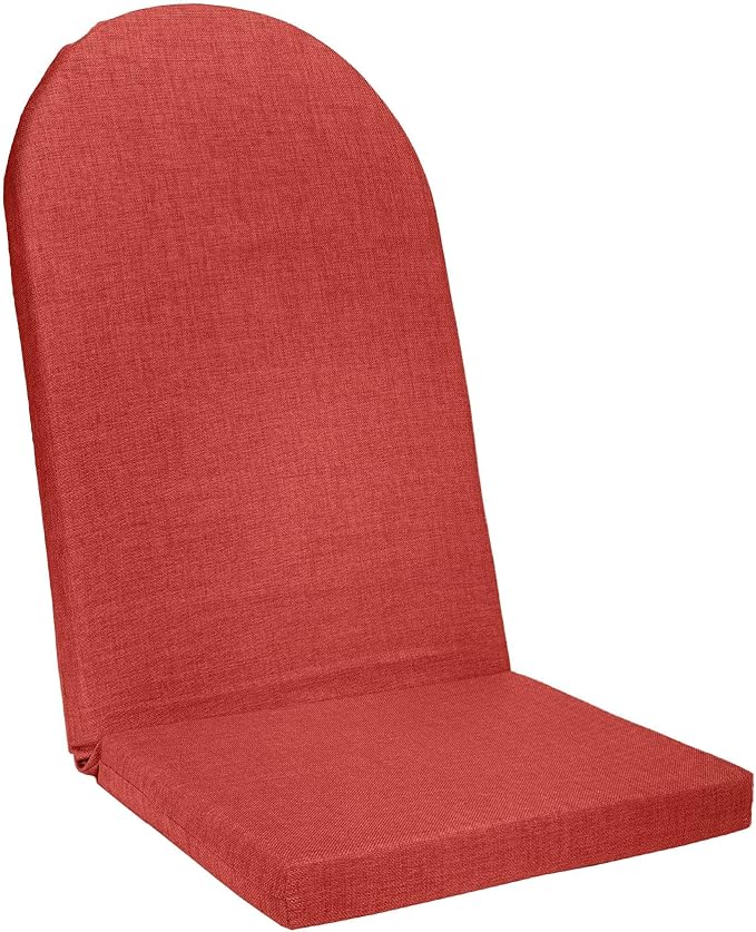 BrylaneHome Adirondack Chair Cushion - 44" L x 18" W x 2" H - Patio & Outdoor - Water, Stain & Fade Resistant - Geranium - Photo 1
