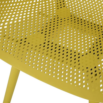 Christopher Knight Home Davina Outdoor Dining Chair (Set of 2), Yellow