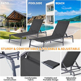 Lounge Chair Outdoor, Pool Lounge Chairs Foldable, Patio Lounge Chairs for Outside - Photo 6
