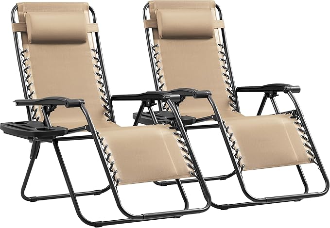 Devoko Set of 2 Zero Gravity Lounge Chairs - Photo 1