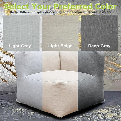 Dineli Modern Arm-Rest Chair Coner Chair Outdoor Furniture Comfy Patio Couch Sofa Outdoor Bean Bag Chair Creating a Unique Patio Garden Modular Contemporary Sofa Lazy Sofa for Outside - Dark Gray | Dark Gray, Comfy Patio Couch, Modular, Contemporary, L...