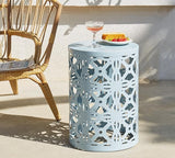 HFHOME Set of 3 Metal Outdoor Side Table, Nesting Round Coffee Table for Indoor Outdoor - Photo 8