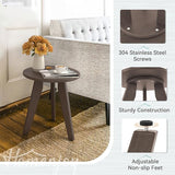 Outdoor Side Table, HDPS Outdoor Table, Small Round Side Table Weather-Resistant, Outdoor Side Tables for Patio, Porch - Photo 5