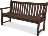POLYWOOD TGB60MA Traditional Garden 60" Bench, Mahogany - Photo 1
