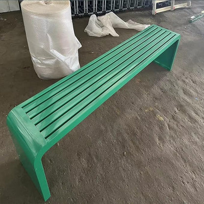 Outdoor Metal Bench for Garden, Patio, Park Seating - Durable, Weather-Resistant, Stylish Design for Backyard, Porch, and Garden Decor