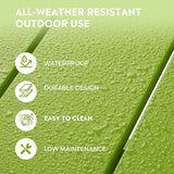 Costaelm Small Outdoor Side Table, Patio End Table Weather Resistant Outdoor Coffee Table - Photo 9