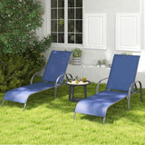 Tangkula Outdoor Lounge Chair, Patio Chaise Lounge with Adjustable Backrest - Photo 2