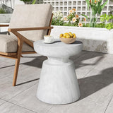 Christopher Knight Home Jayme 15"Indoor Outdoor Accent Side Table, Lightweight Concrete End Table - Photo 1