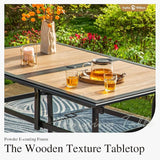 Sophia & William Outdoor Table, Rectangular Patio Table for 6 - Photo 4