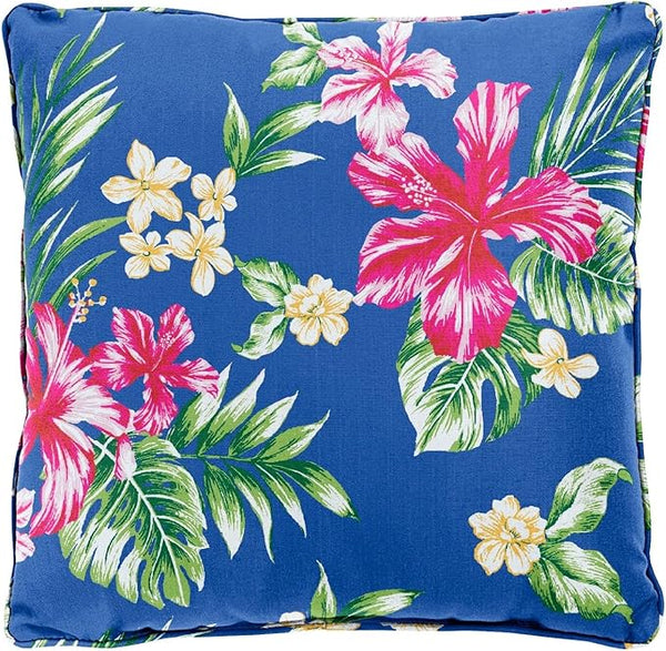 BrylaneHome 16" Square Toss Pillow - Patio & Outdoor - Patio & Outdoor - Water - Photo 1