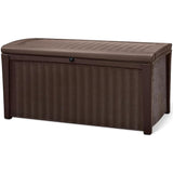 Keter Borneo 110 Gallon Resin Deck Box - Organization and Storage for Patio Furniture, Outdoor Cushions, Throw Pillows - Photo 1