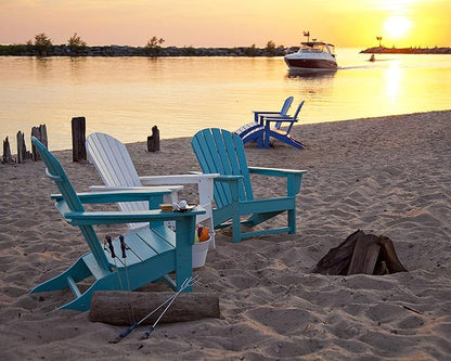POLYWOOD SBA15GY South Beach Adirondack Chair