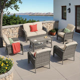 HOOOWOOO Patio Furniture Set, 6 Pieces Outdoor Conversation Set - Photo 1