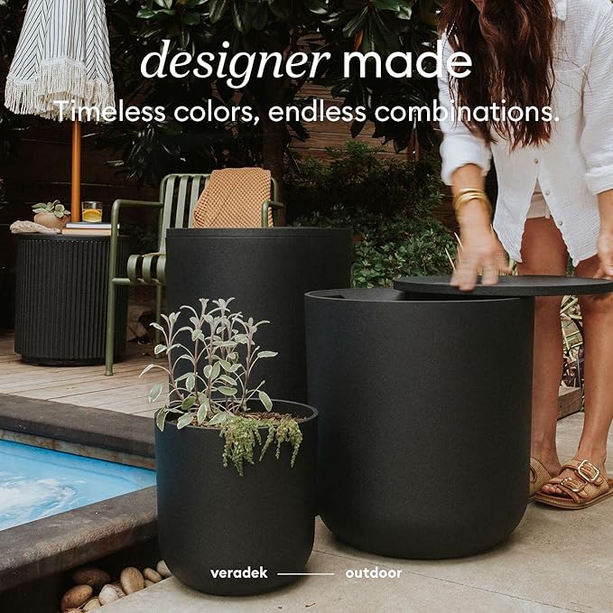 Veradek Kona Cooler Side Table – 2-in-1 Outdoor Patio Side Table w/Cooler | Insulated 40L Capacity - Photo 4
