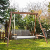 Tangkula 2-Person Outdoor Porch Swing with 118" Hanging Ropes - Photo 3