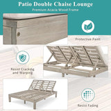 Merax Double Chaise Lounge Outdoor - Photo 5