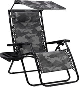Best Choice Products Folding Zero Gravity Outdoor Recliner Patio Lounge Chair w/Adjustable Canopy Shade, Headrest - Photo 1