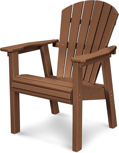 POLYWOOD SHD19TE Seashell Casual Chair, Teak