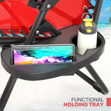 Magshion Folding Zero Gravity Chairs Set of 2, Outdoor Reclining Camping Chairs - Photo 8
