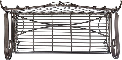 Safavieh PAT5017B Outdoor Collection Abner Rustic Brown Wrought Iron 46-inch Garden Bench