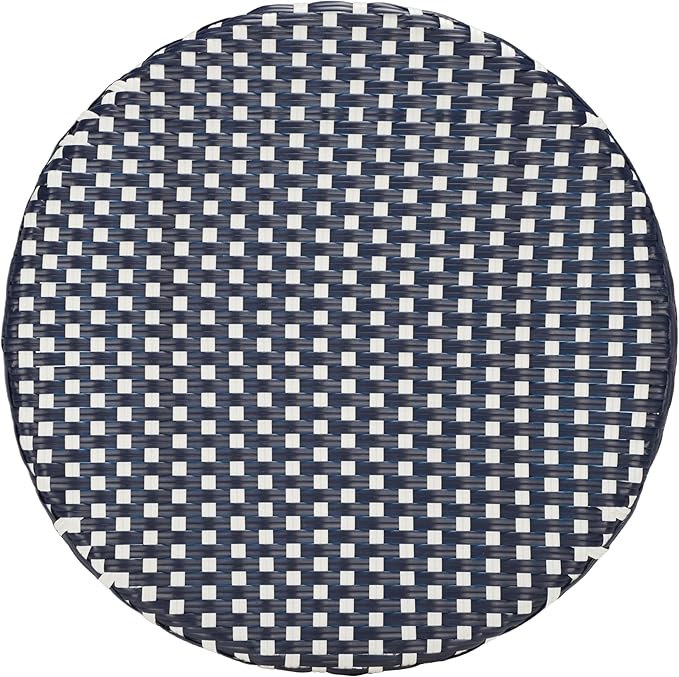 SAFAVIEH Outdoor Collection California Navy/White Bistro Table (Fully Assembled)