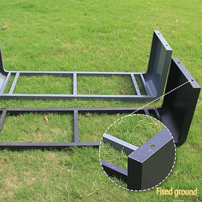 Metal Outdoor Garden Bench, Backless Bench for Park, Backless Couch, Furniture Seating, Patio Bench Chair, 2-3 People, Ideal for Lawn and Indoors(Green,120cm/27.3in)