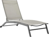 Crosley Furniture Weaver Reclining Mesh Outdoor Chaise Lounge Chair with Wheels for Patio, Deck, Poolside - Photo 1
