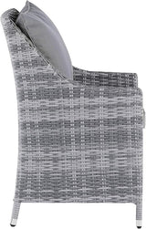 Elle Decor Vallauris Patio Outdoor Furniture Collection, Premium All Weather Wicker, 5 Piece Non-Reclining Set, Gray - Photo 6