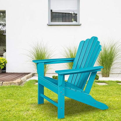 Clihome Patio Chairs Adirondack Chair Outdoor Chairs Lounge Chairs for Outside Lawn Chair Plastic Adirondack Chairs Outdoor Furniture for Yard, Garden, Patio