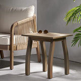 Christopher Knight Home Sadie Outdoor Acacia Wood Accent Table, Gray Finish - Photo 2