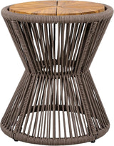 Merax 2 Pieces Round Outdoor Side Table Set - Photo 4