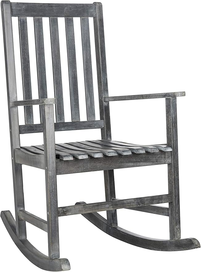 SAFAVIEH Outdoor Collection Barstow Teak Rocking Chair