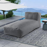 Outdoor Bean Bed Chair Sun Lounger, Outdoor Couch Sofa for Patio & Pool, Foam Filling Day Bed Furniture - Photo 1