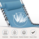 NUU GARDEN Folding Chaise Lounge Chair, Adjustable 5 Position Recliner with Face Hole and Pillow - Photo 5
