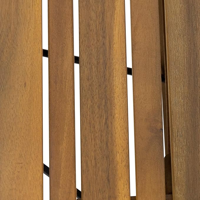 Christopher Knight Home Hilton Outdoor Acacia Wood Folding Side Table, Teak Finish - Photo 6
