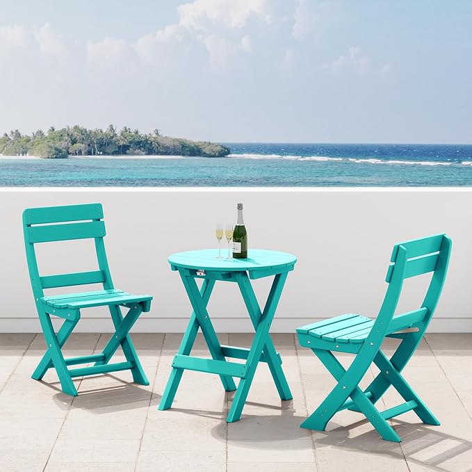 Costaelm Outdoor Patio Modern Folding Dining Chair - Photo 2