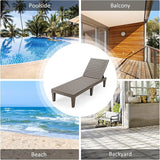 Tangkula Outdoor Chaise Lounge Chair, Lightweight Patio Lounge Recliner Chair with Adjustable Backrest - Photo 9
